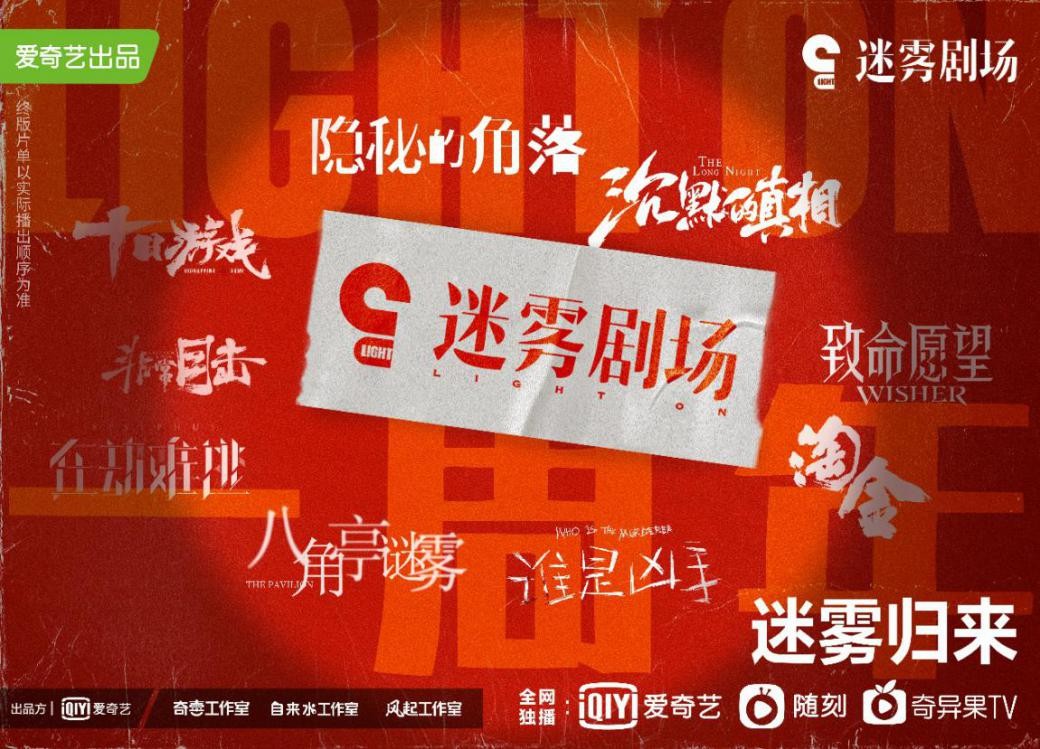 迷雾剧场|爱奇艺迷雾剧场十一上新？这主演阵容预测要爆