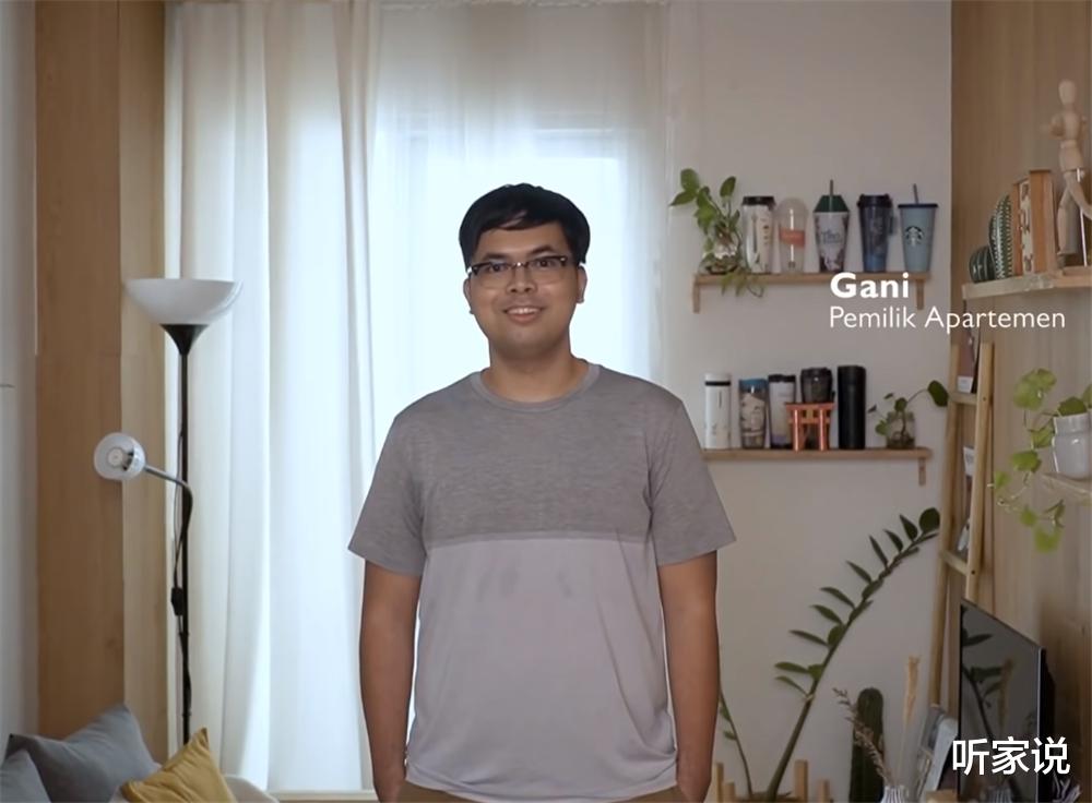 电视背景墙|印尼程序员小哥买下35㎡蜗居，人生中第一套房，面积虽小也要精致