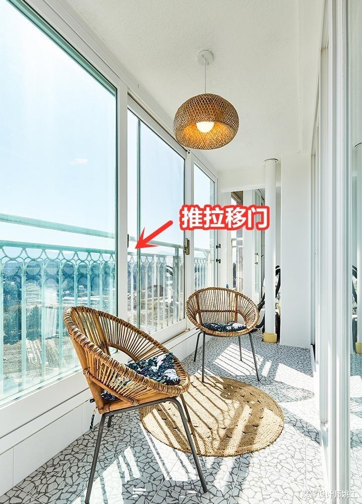 深零设计师姚工|封阳台，我最看重这种做法：整面装推拉移门，通风采光都好了不少