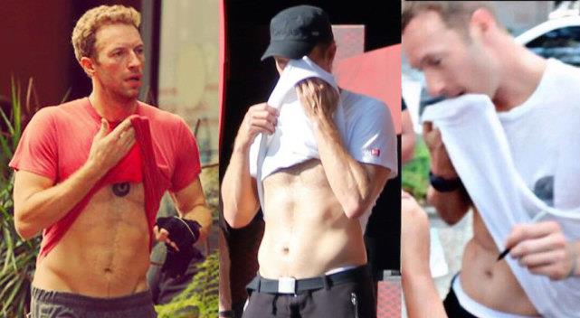 克里斯|《五十度灰》女主和男友到海滩，双腿光洁修长，酷玩主唱发福明显