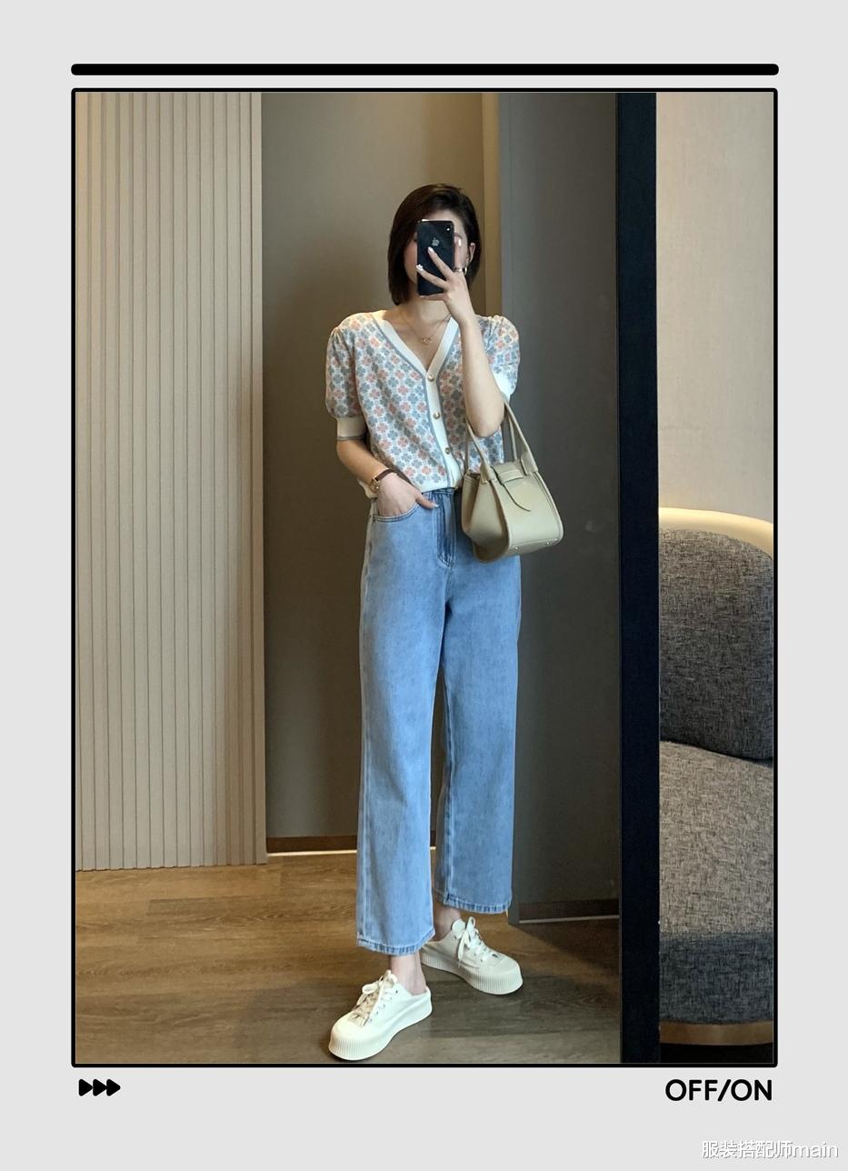 服装搭配师main|你的早秋衣橱必须要有一件针织短袖!比T恤时髦,比外套凉快