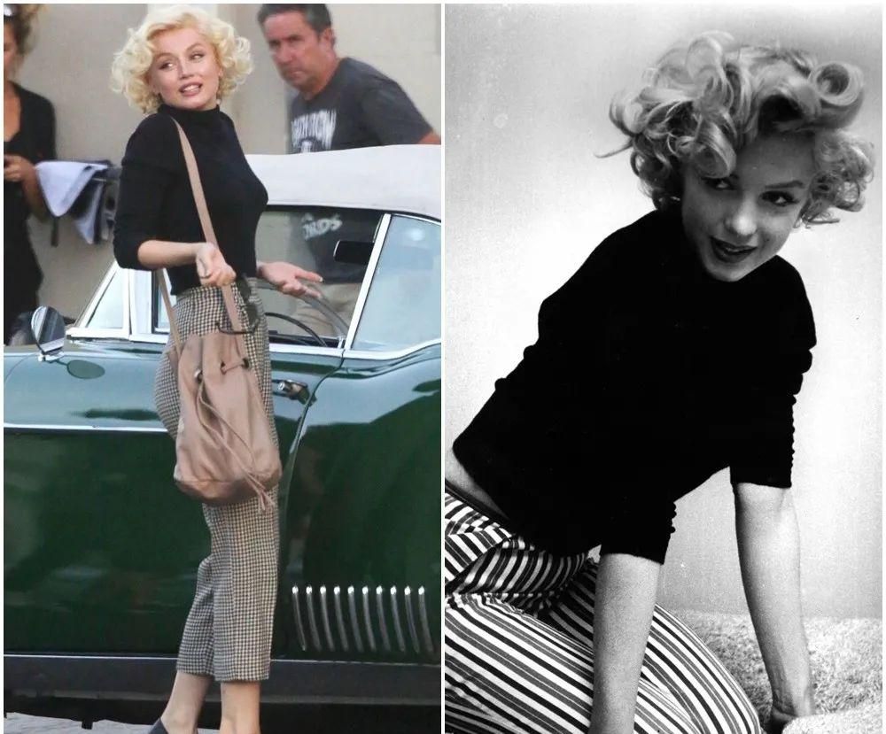 时尚圈的奇葩大喵 用肉乎乎的肚子征服好莱坞,深V黑裙性感优雅,被称是下一个梦露