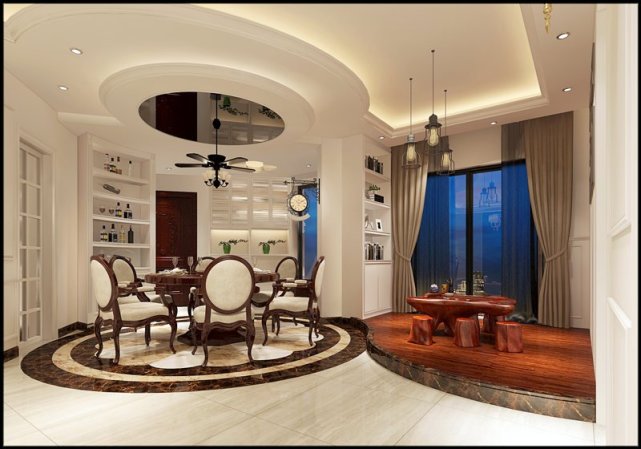 122平简欧风三居室,时尚舒适和韵味并存