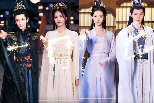 白梦妍|《长月烬明》众神归位,白鹿蜜糖仙子,孙珍妮暗夜罗刹好酷