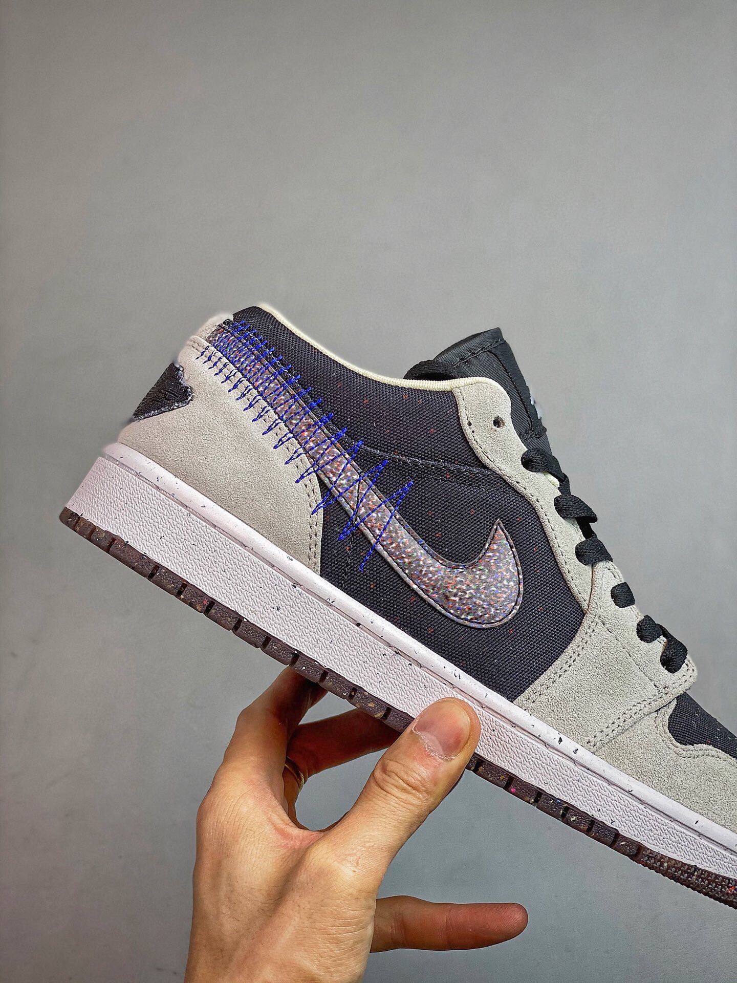莆田鞋匠|Air Jordan 1 Low  “Crater”黑灰
