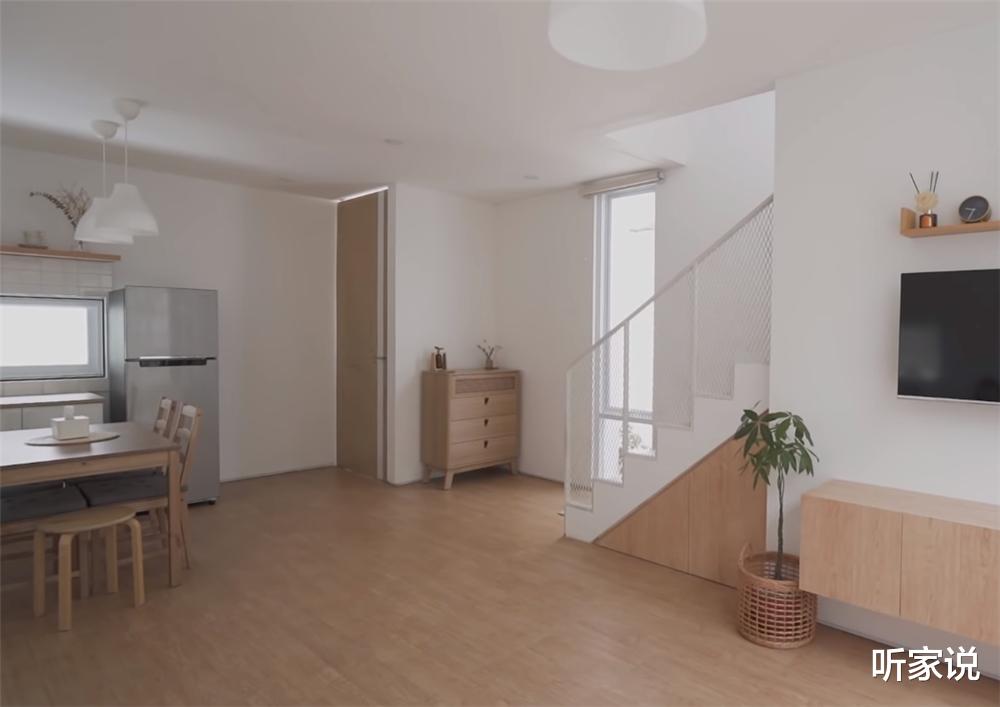 听家说|1家3口住进66㎡“白房子”:双层开放式设计,面积不大却干净整洁