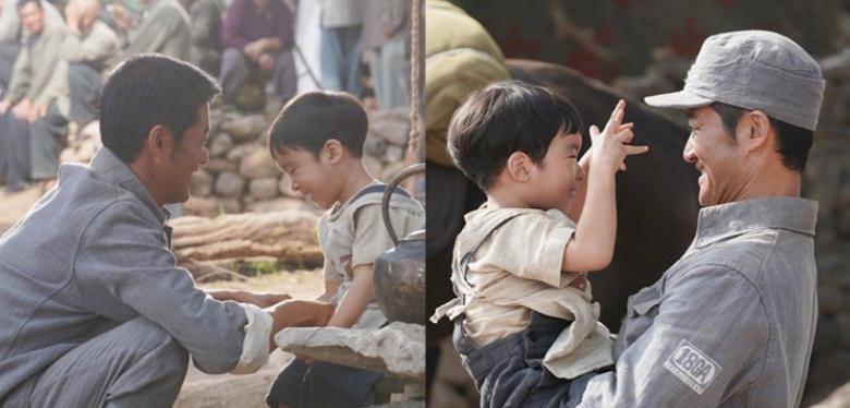 彬仔说经典 吴京的小儿子吴虑到片场探班，并粉墨登场，场面非常温馨