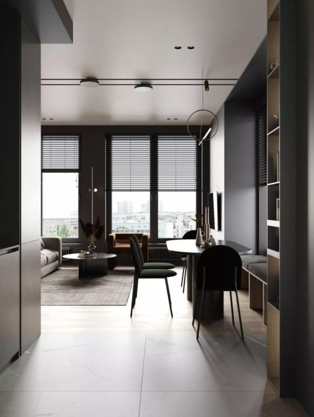 这个功能完善又明亮舒适的居住空间居然只有56平，你信吗