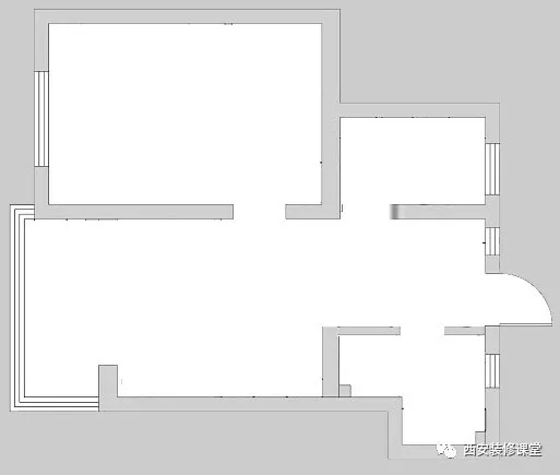|50㎡蜗居打造两室,客餐厅衣帽间都有