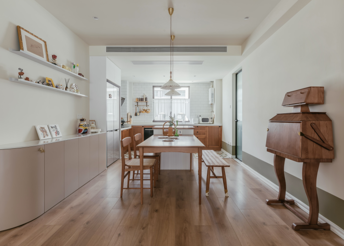 |123㎡现代北欧风格装修，阳台书房全打通没想到