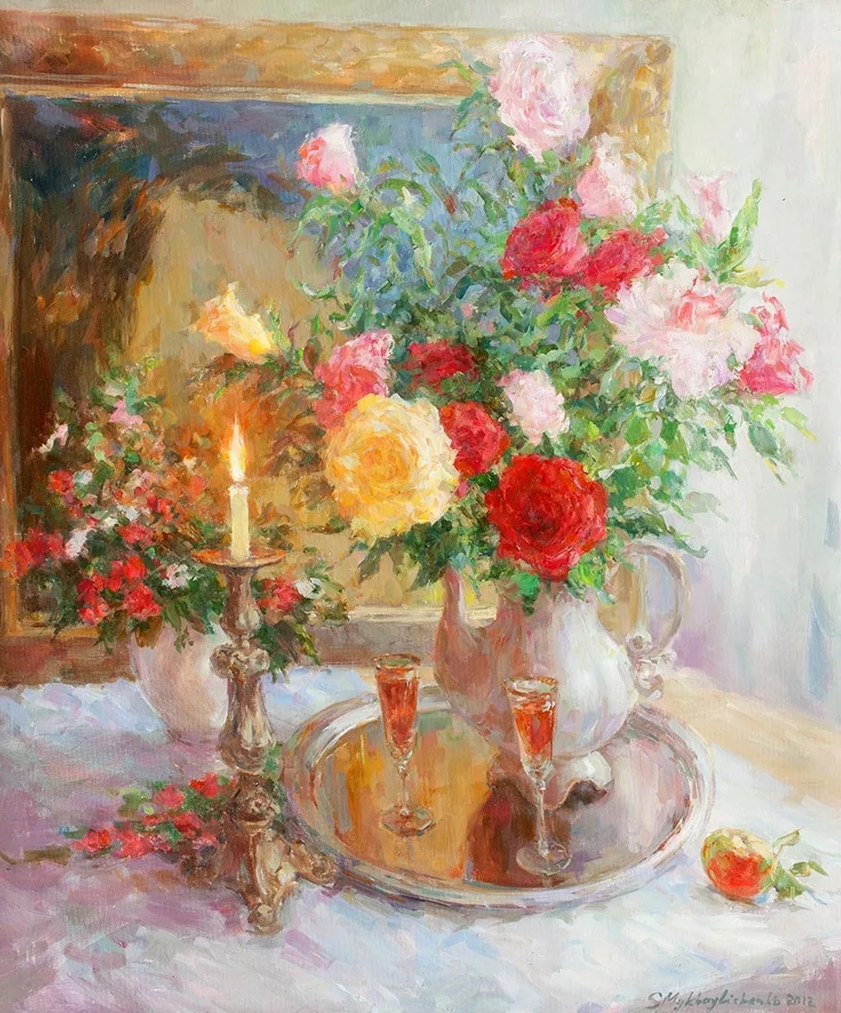 清泉永长流 雅韵网---色彩浓郁的油画