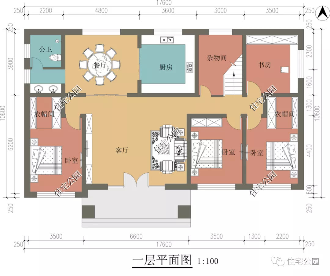 大面宽二层欧式别墅，占地17×10米，贴心设计体验完美生活