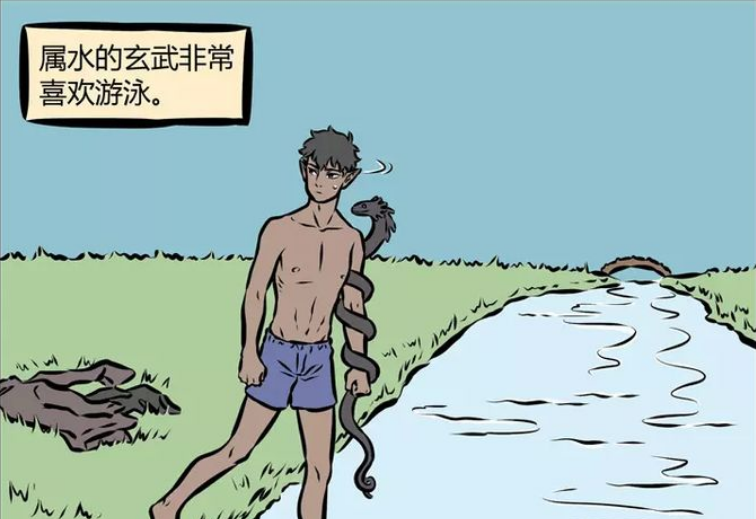 非人哉|非人哉：玄武作为神兽，有什么难言之隐？连游泳都必须偷偷摸摸的