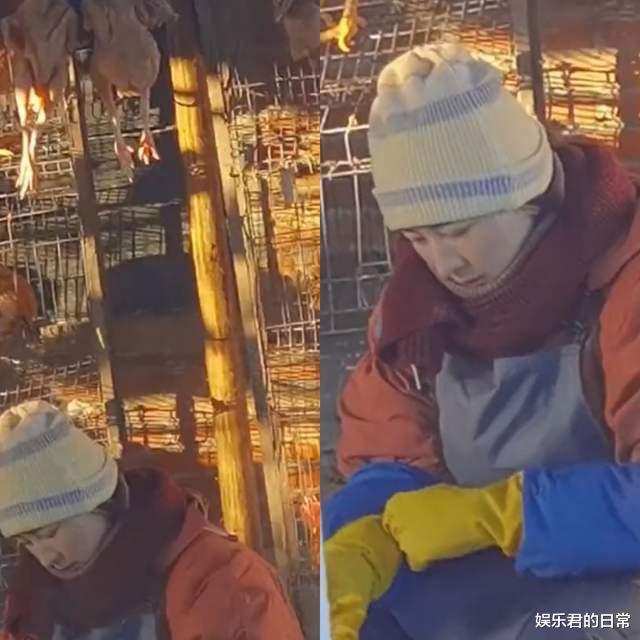 刘诗诗|40岁马苏哈尔滨拍戏被冻傻，站冰柱下神情呆滞，被群众围观人气高