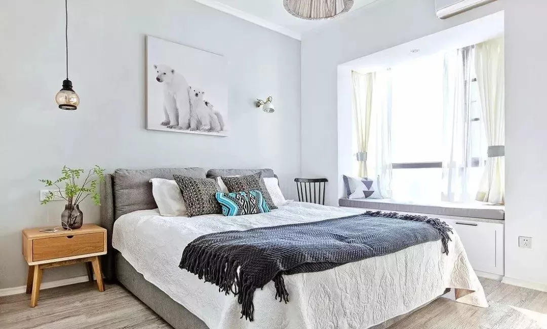 |92平北欧风小窝，采光超棒，就爱文化砖电视背景墙！