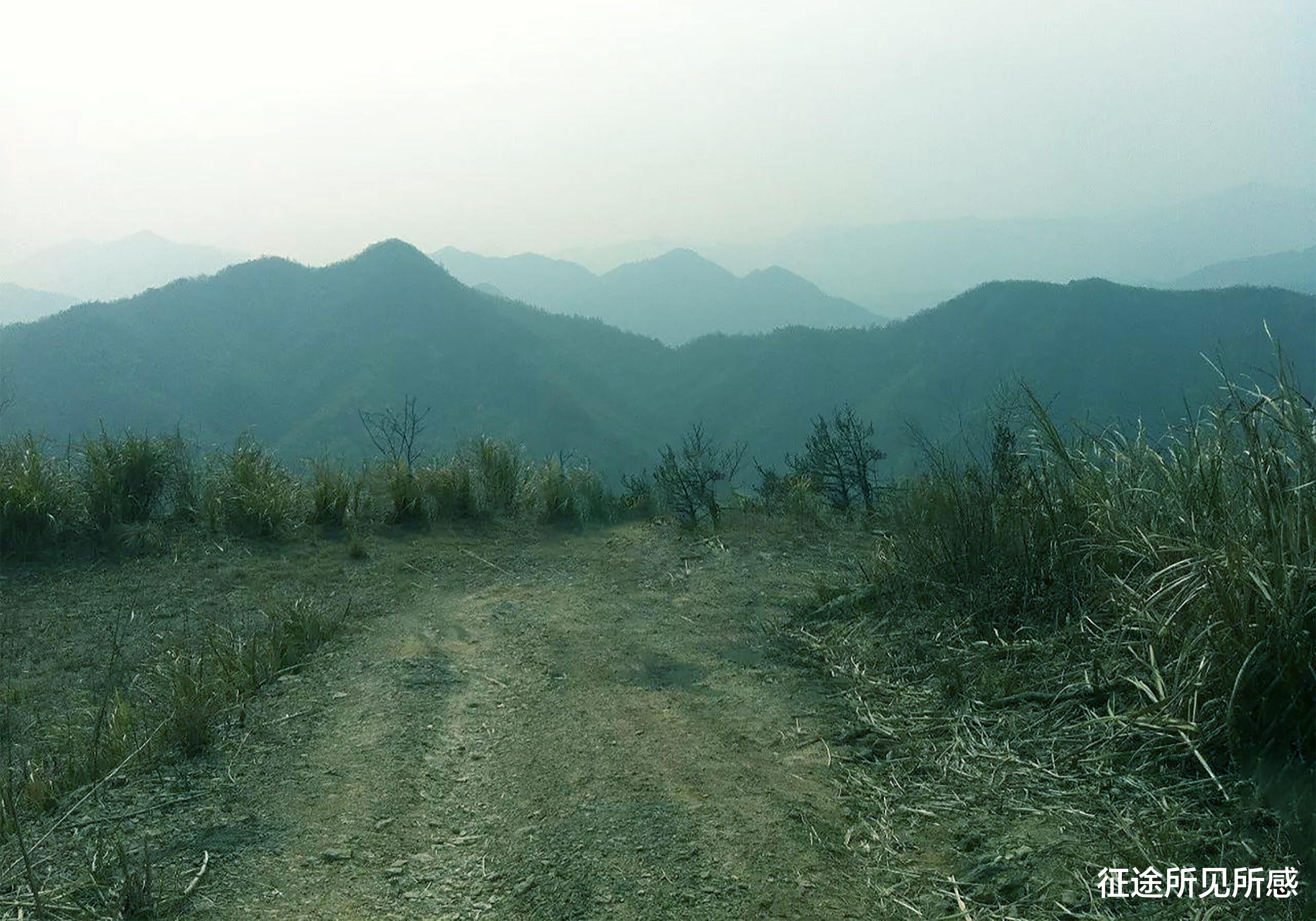 征途所见所感 江西最北部彭泽县第一高峰大浩山,游客新的网红打卡地