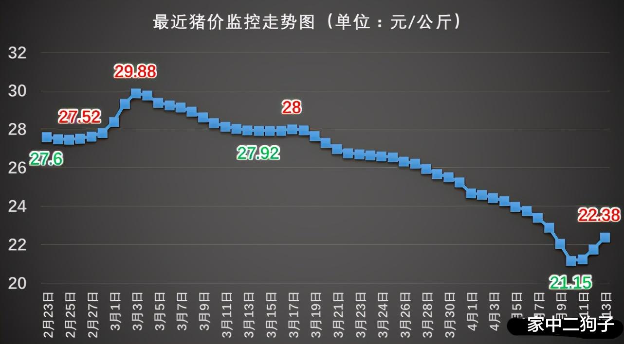 猪价压不住,行情“翻红”再上涨,要重返15元高地?4月13日猪价