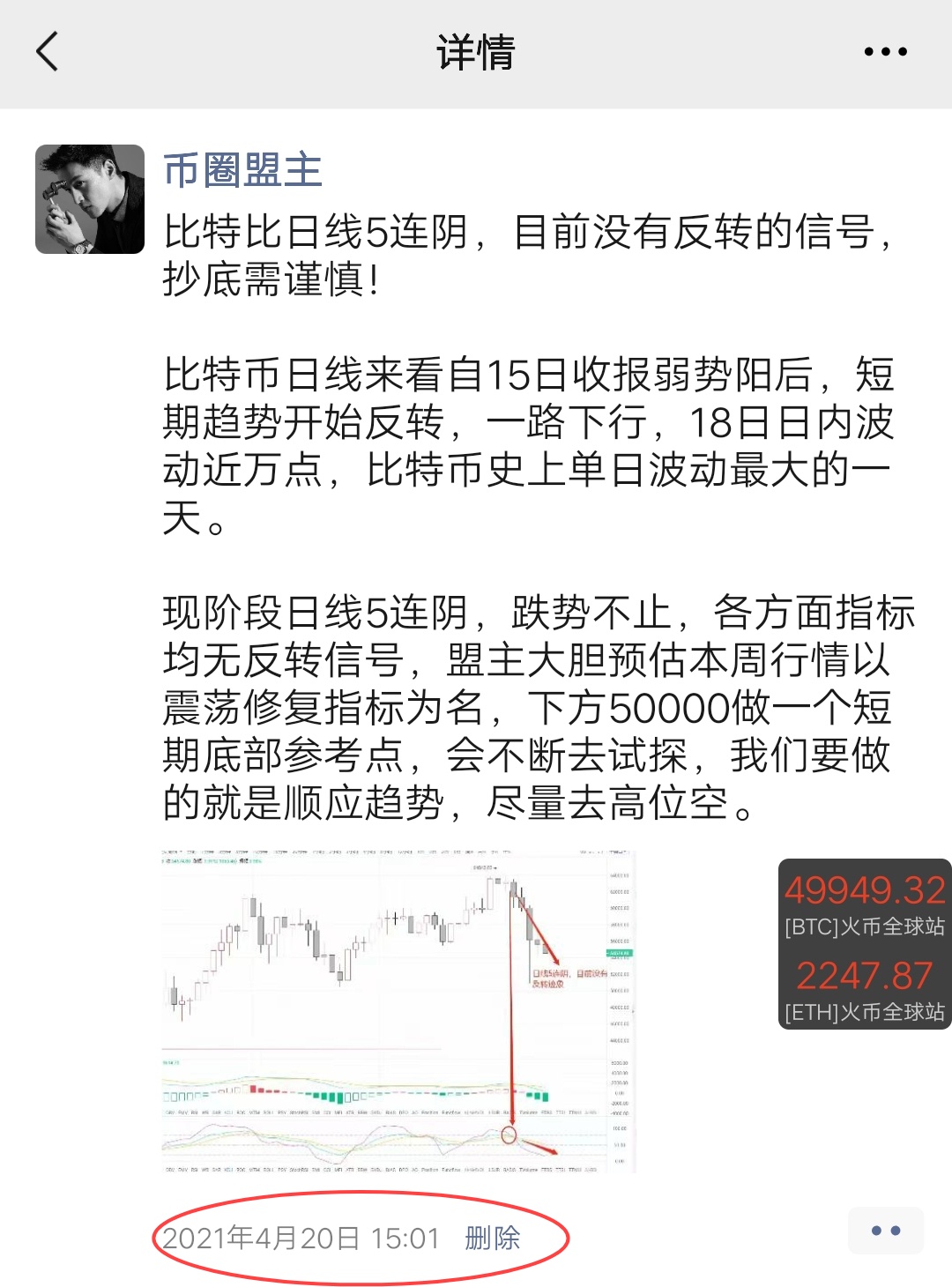 比特币 比特币狂泄上万刀，今日农历312，历史重演？