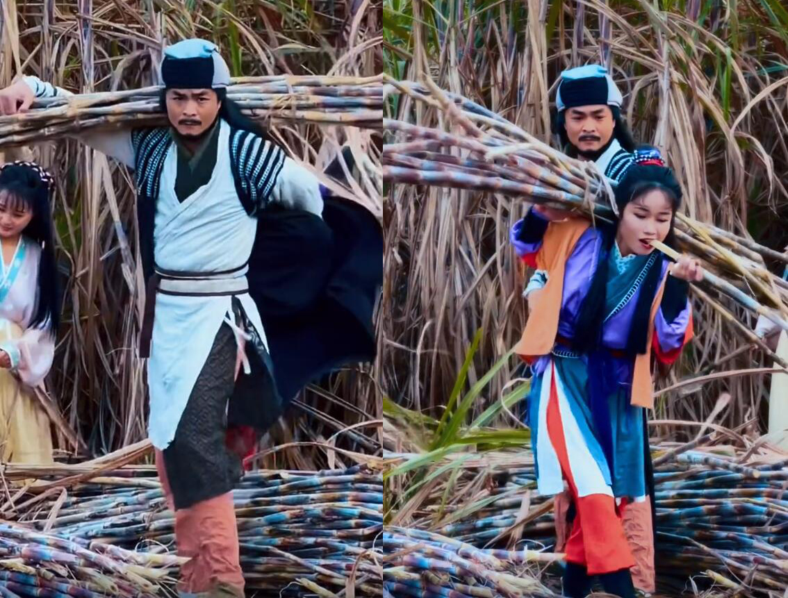 步惊云|乔峰带阿朱阿紫砍甘蔗，步惊云养鸡，聂风放羊，这届江湖乱套了