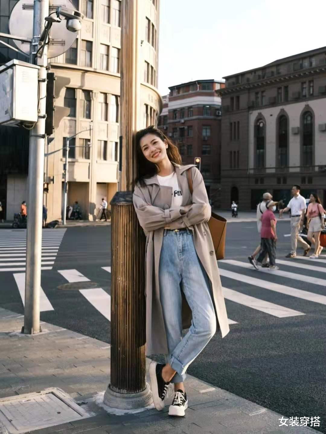 女装穿搭|风衣搭配什么裤子和鞋子好看