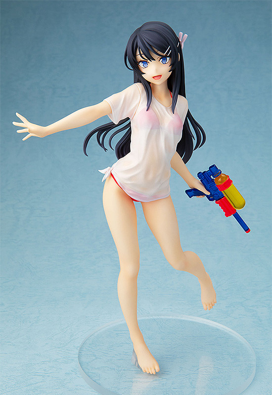 Chara-Ani《青春豬頭少年》櫻島麻衣 玩水槍約會ver.1/7比例模型-圖2