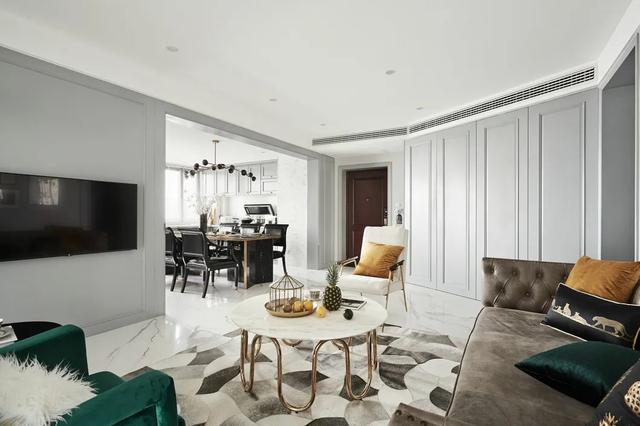 110㎡美式轻奢,低调与华丽碰到一起,效果很是惊喜