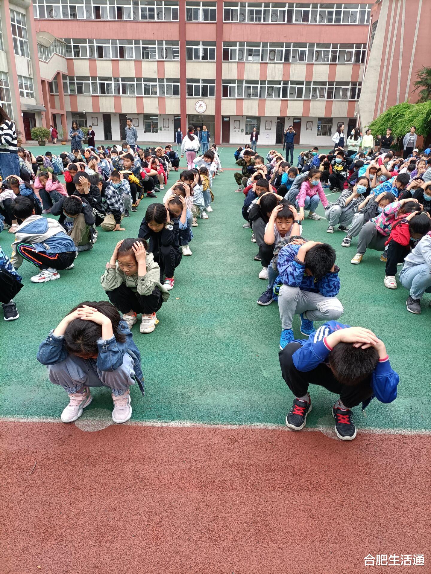 合肥生活通 合肥市胜利路小学开展5.12防震减灾疏散演练