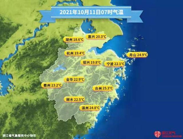张店|今日降温！浙江全省气温“2”字头 出门带雨具及时添加衣