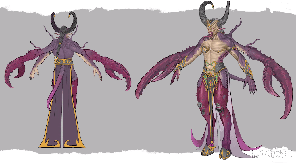 战锤3 全面战争|《战锤3 全面战争》官文，色孽的兵种概览图，莫名觉得很好吃