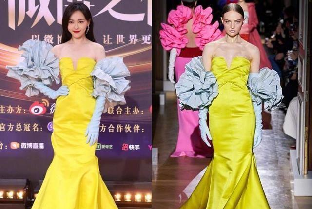 微博之夜|微博之夜明星造型与模特对比：热巴超越原版，王一博被嘲像门童