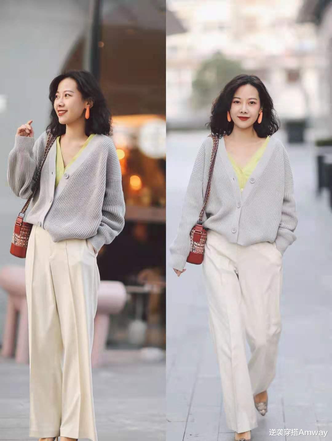 逆袭穿搭Amway|入秋后,火了一种穿搭:叠穿+撞色,时髦又减龄,显知性优雅之美