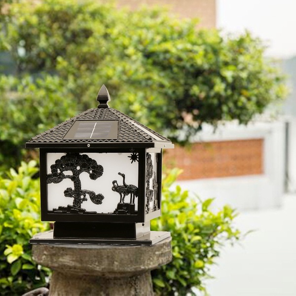 |新中式庭院景观中的灯具应用