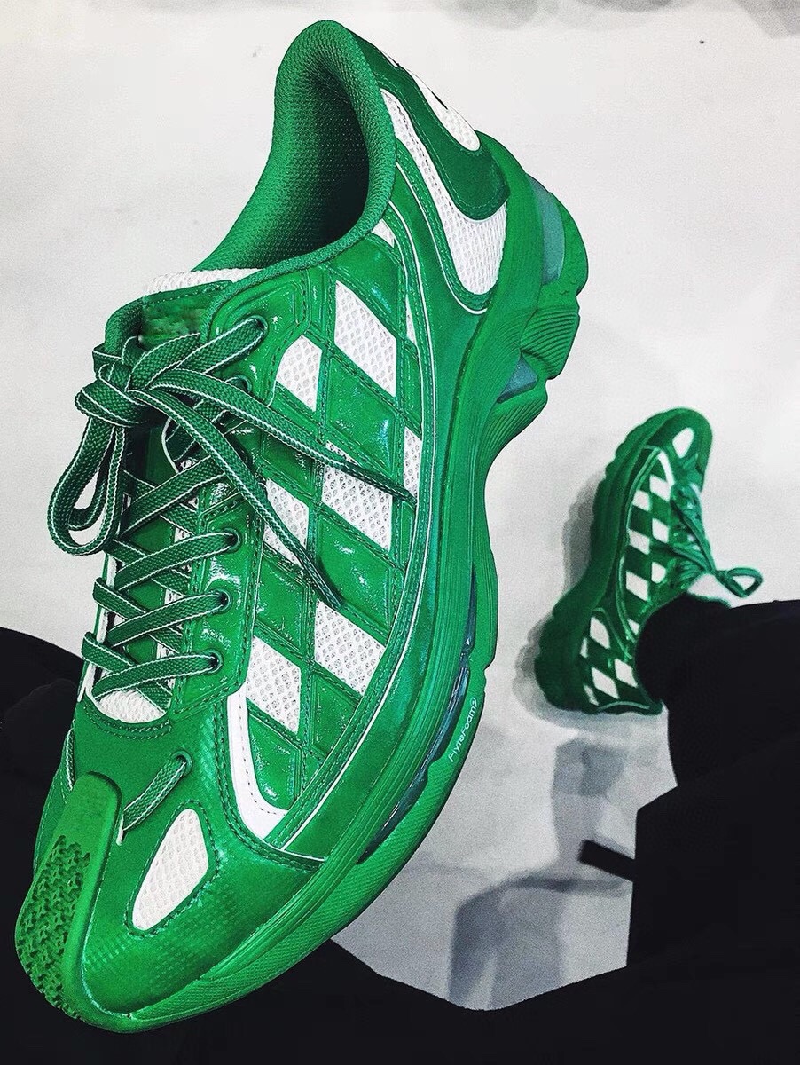 莆田鞋匠|KIKO KOSTADINOV ASI GEL-KIRIL 黑白绿格子运动减震休闲跑鞋