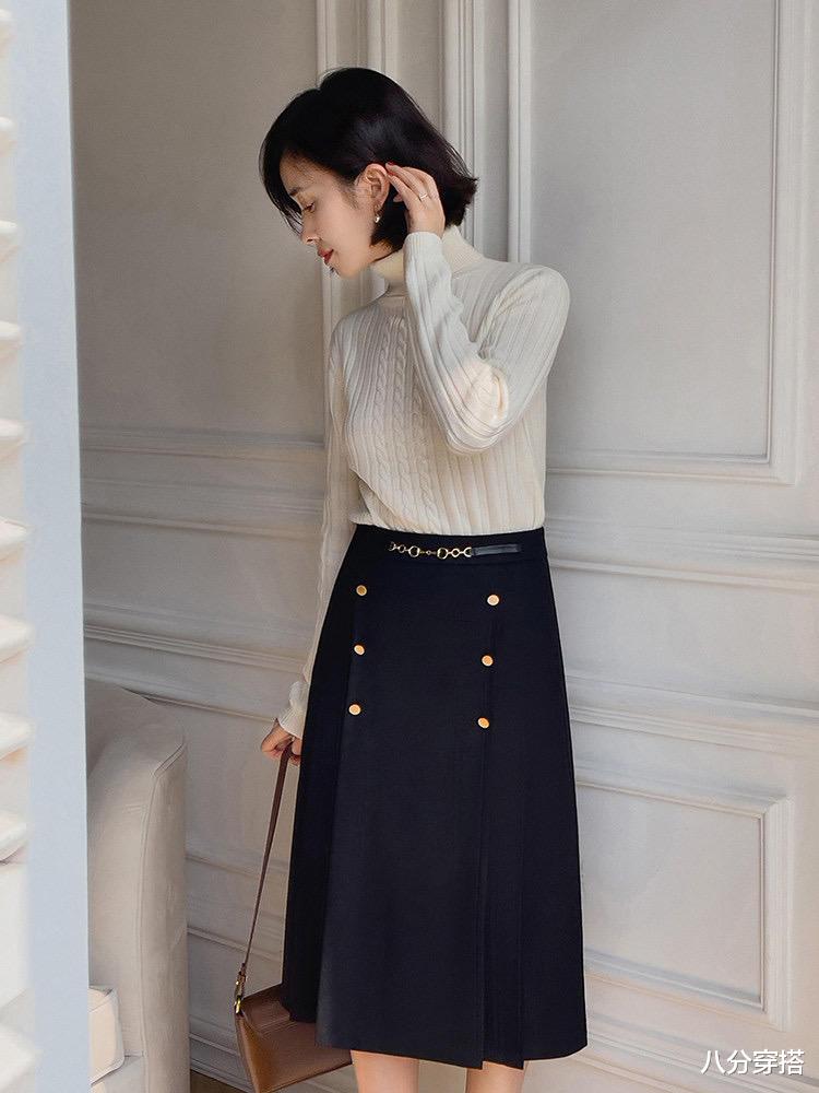八分穿搭 秋冬季节穿“半身裙”,可以多试试这几款,时髦百搭又显气质