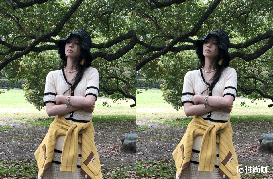 lo时尚咖|“95小花”周也穿学院风太清纯，甜酷路线真挺绝，走到哪都是焦点