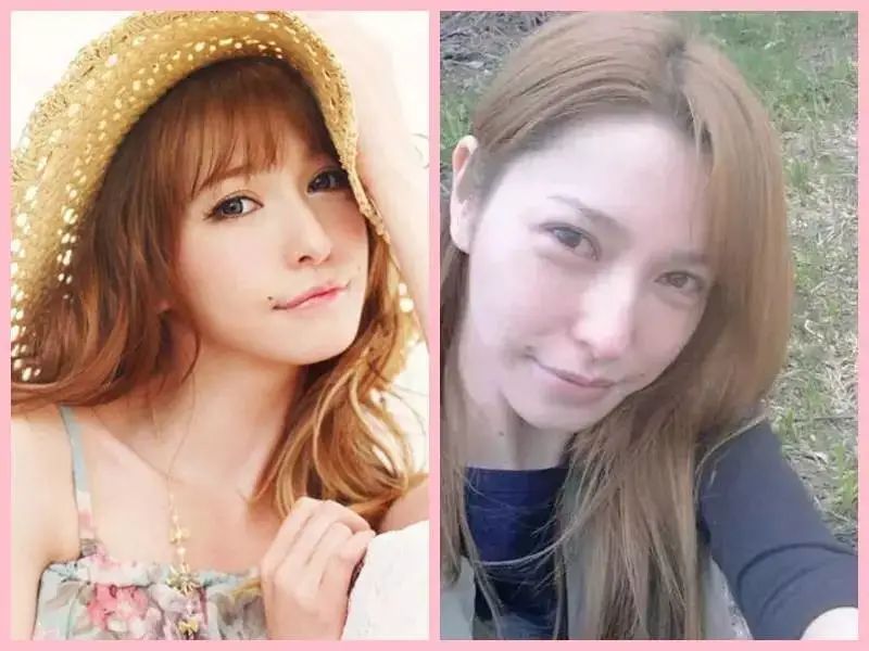|5组日本女星化妆前后对比图，妆前妆后差太多，网友：没眼看