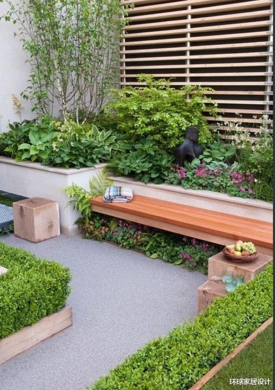院子不大就别再多花钱了,做成这样好看又舒适,还能增加收纳量
