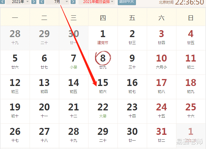 易鑫老师|2021年7月15运势冲马，合牛。财神东北，三煞正南。