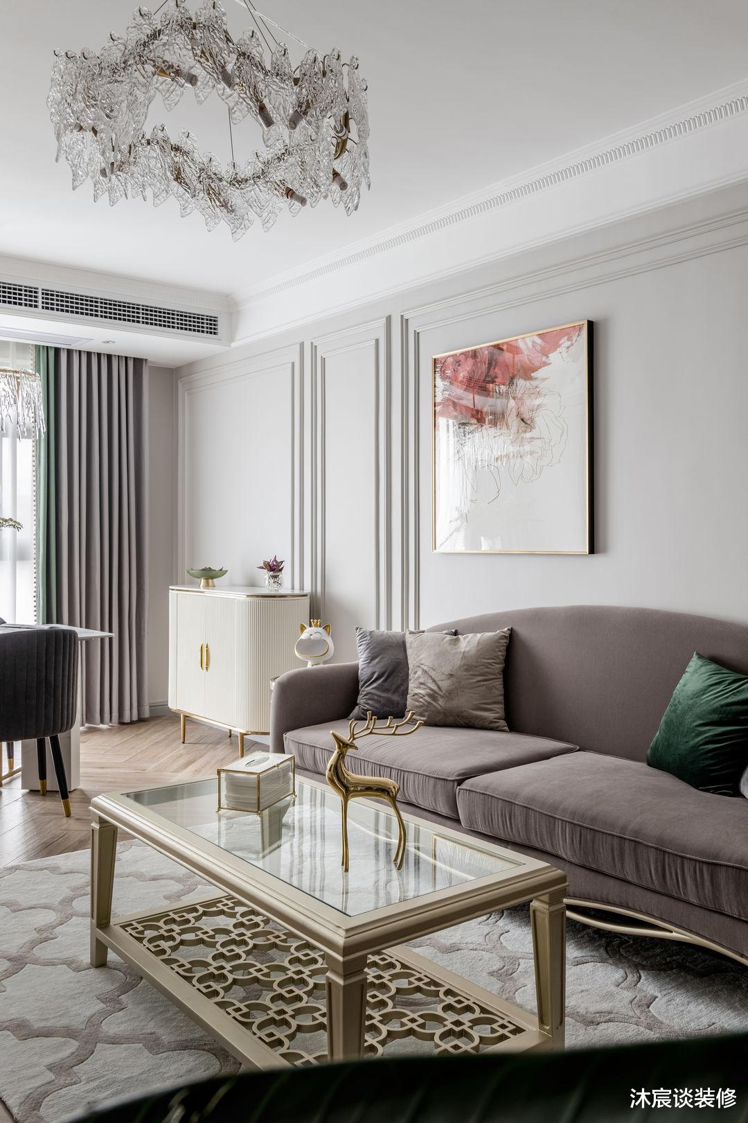 她的新家,77㎡的轻奢美式风格,全屋高级感触目可见,耐看不过时