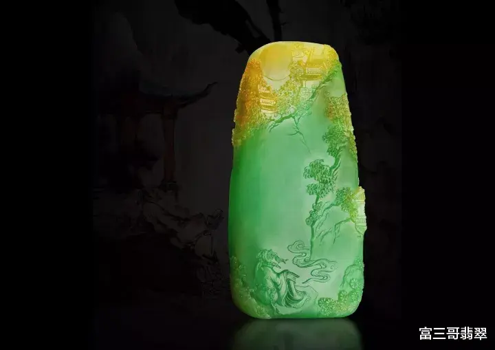 翡翠|赌石实战：十几万入手的翡翠原石，切出百万黄加绿！