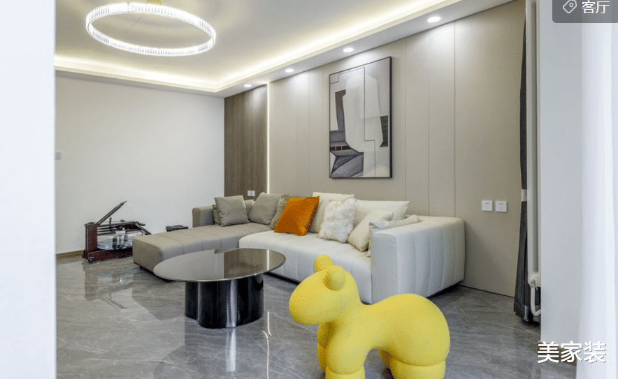 现代简约风打造三居室，高级灰做为主色，时髦又前卫