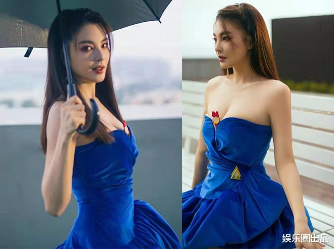 张雨绮|张雨绮挑战撑伞妆，在领口放“牙签”引发热议，网友：“没看懂”