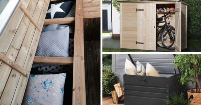 院子别只做成休闲区,也可加入这些收纳设计,整洁实用不担心雨天