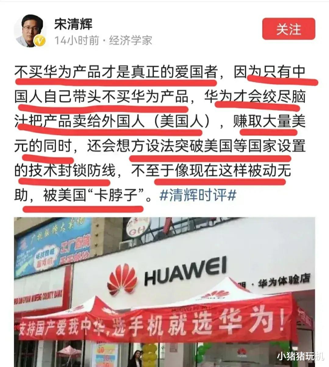 华为|经济学家宋清辉：大家都不买华为的产品才是理性爱国