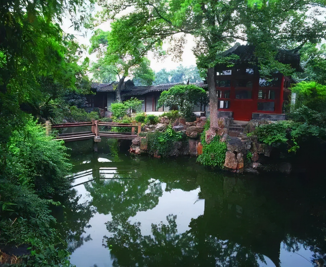 雕刻|小桥流水人家,庭院景观桥怎么设计好看?