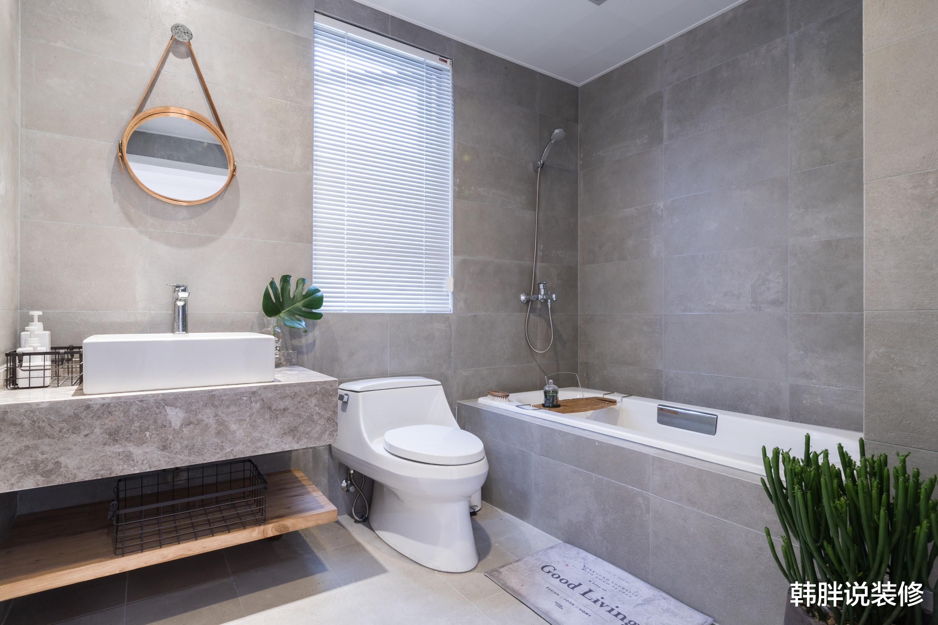 韩胖说装修 我家淋浴房隔断只做一半，既省钱又好用，亲朋好友都纷纷效仿