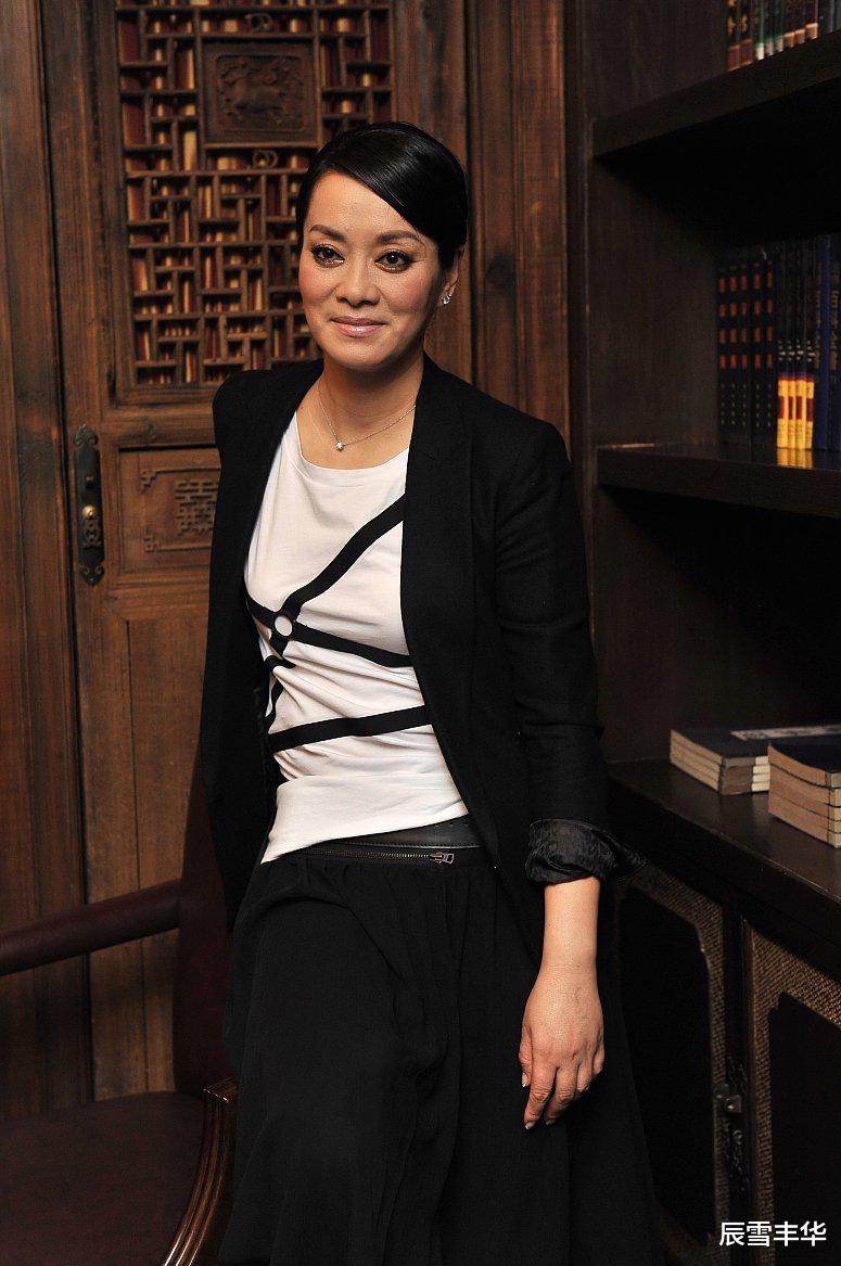 辰雪丰华 毛阿敏西装穿的好特别,配休闲裤还算正常,但搭的上衣有点看不懂