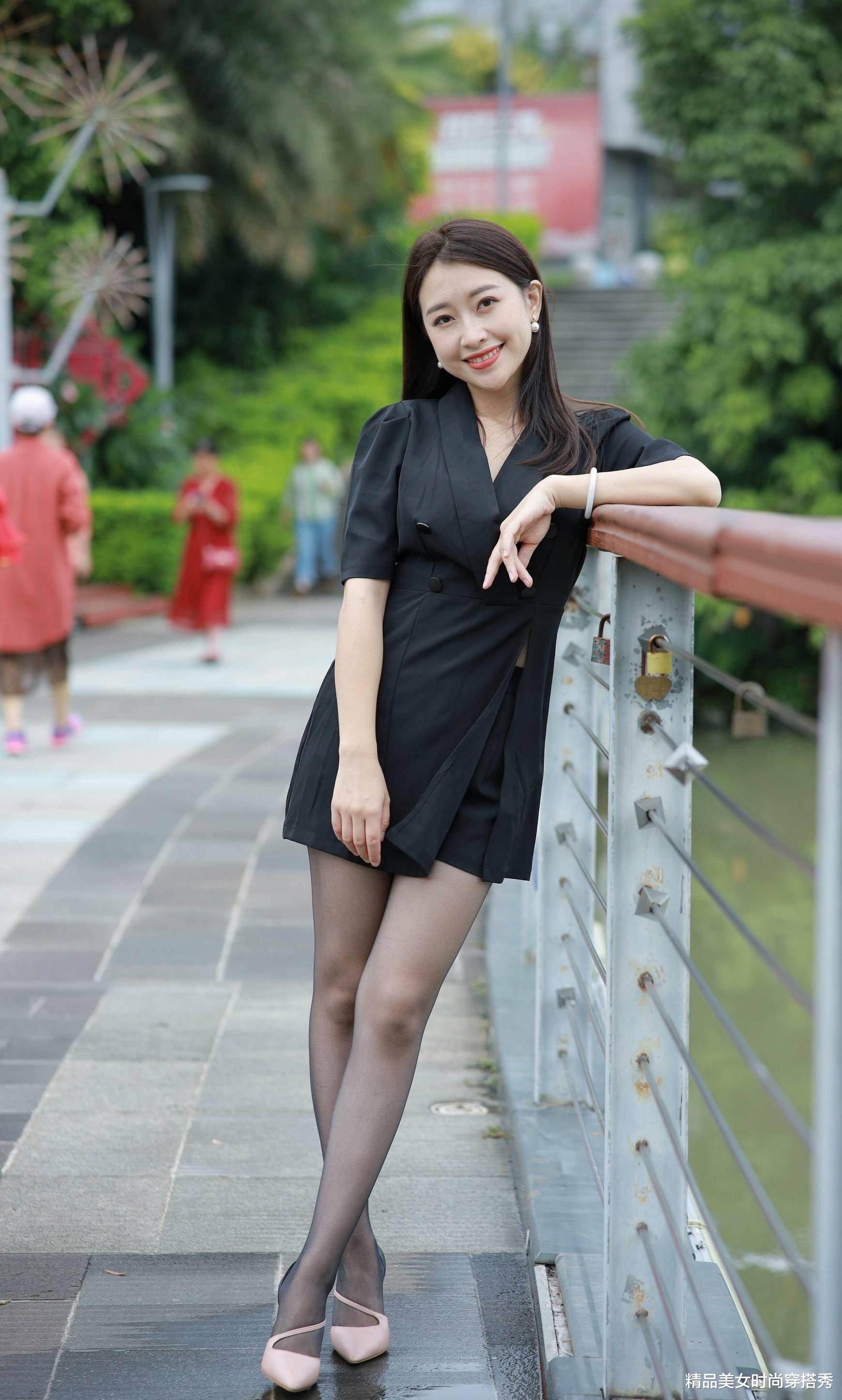 吉林省|黑色西装裙设计感十足，展现出职场女性的优雅大方