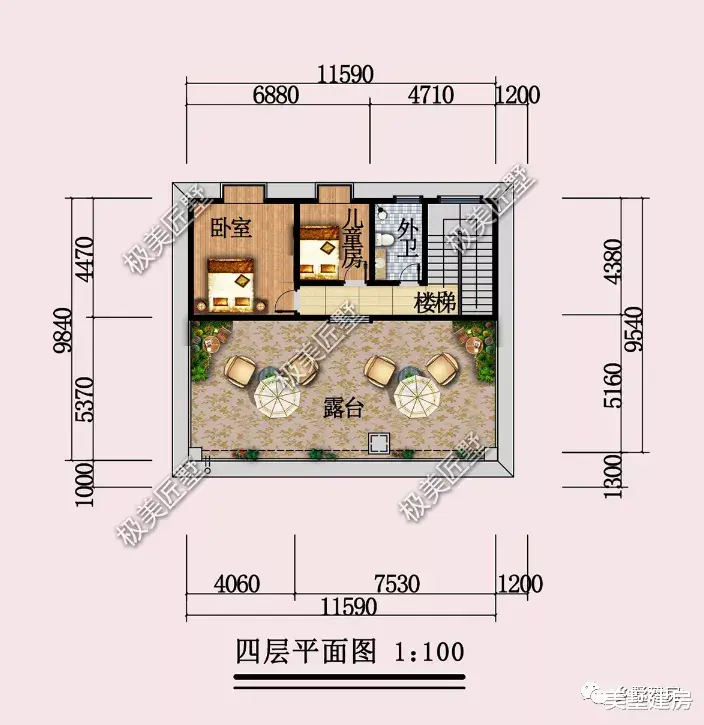 |占地120平的四层简欧风格别墅,非常适合人口多的家庭