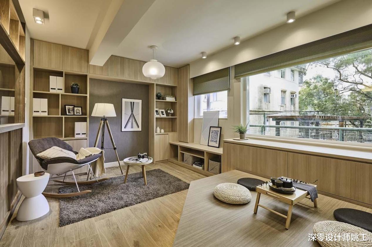 看完这个温暖小屋,比起梦幻的儿童房,更吸引我的是这个客厅茶室